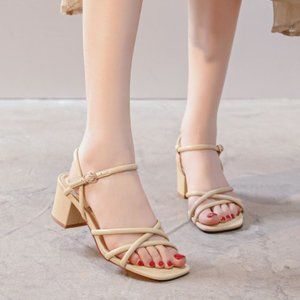 Women's thick heel sandals